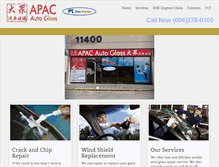 Tablet Screenshot of apacautoglass.com